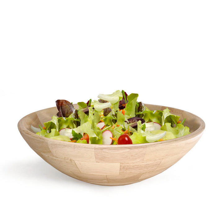 Natural Living Shallow Salad Bowl - Bear Country Kitchen