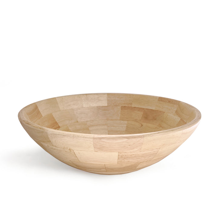 Natural Living Shallow Salad Bowl - Bear Country Kitchen