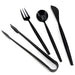 Natural Living Charcuterie Utensil Set Of 4 Black - Bear Country Kitchen