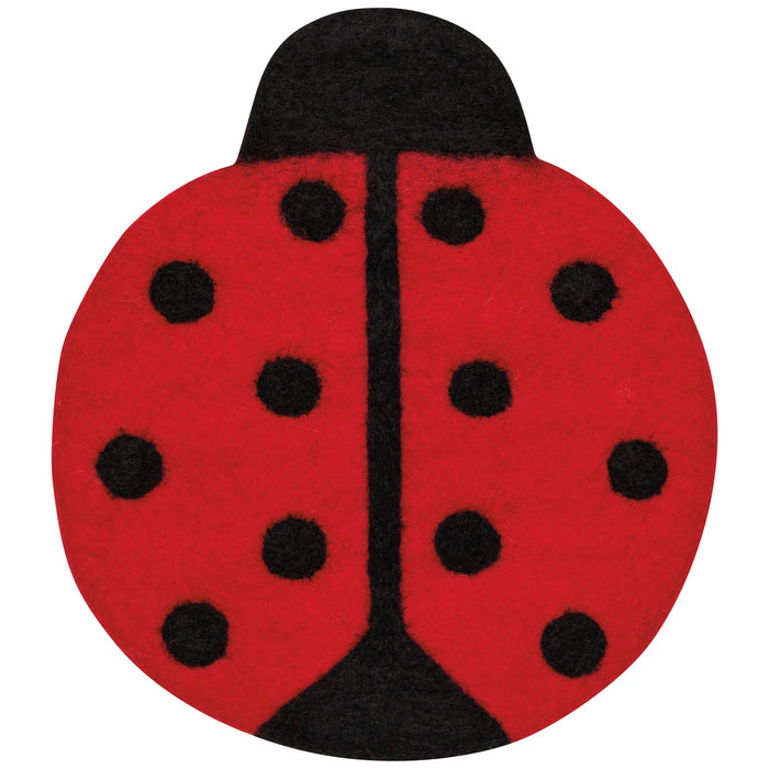 Danica Jubilee Felted Wool Trivet Ladybug - Bear Country Kitchen