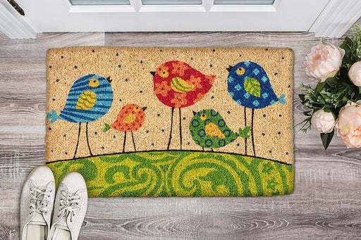 Abbott Coir Doormat Colorful Birds - Bear Country Kitchen