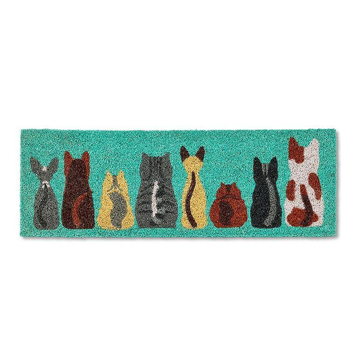 Abbott Balcony Doormat Row Of Cats - Bear Country Kitchen
