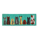 Abbott Balcony Doormat Row Of Cats - Bear Country Kitchen