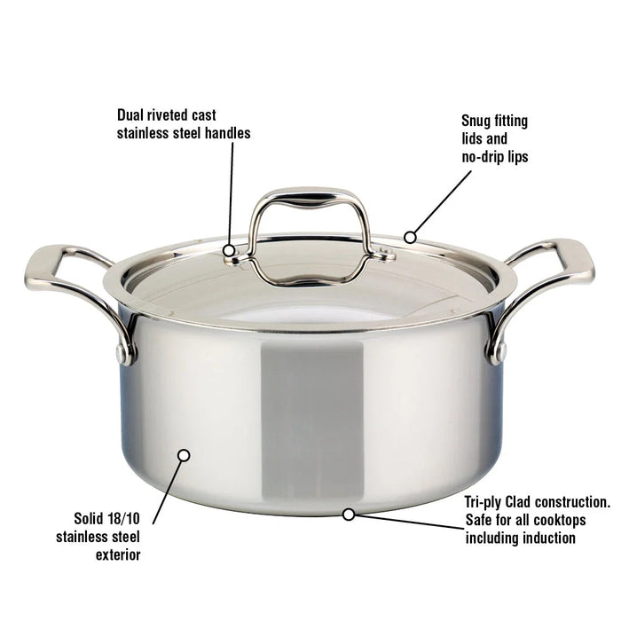 Meyer Super Steel 9L Dutch Oven with Stainless Steel Lid