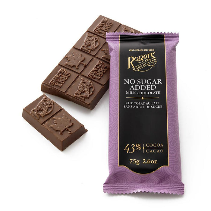 Rogers No Sugar Added Milk Chocolate Bar - Bear Country Kitchen
