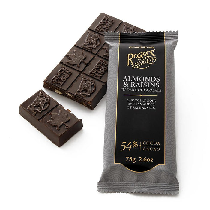 Rogers Dark Chocolate Bar Almonds & Raisins - Bear Country Kitchen