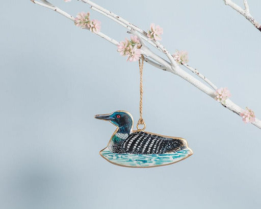 Abbott Metal Ornament Loon - Bear Country Kitchen