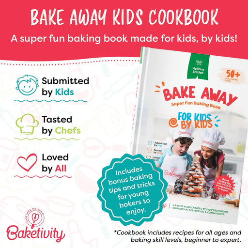 Bake Away Kids Baking Cookbook with Pictures Holiday Edition - Bear Country Kitchen