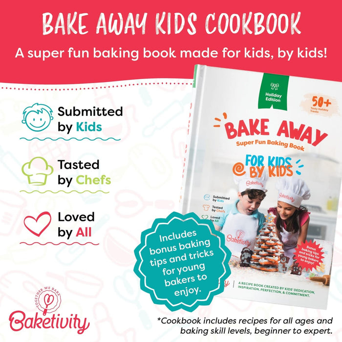 Bake Away Kids Baking Cookbook with Pictures Holiday Edition - Bear Country Kitchen