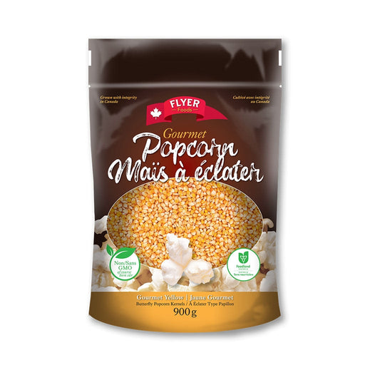 Flyer Foods Canadian Gourmet Popcorn - Gourmet Yellow Butterfly - Bear Country Kitchen