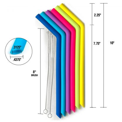 Norpro Set Of  Silicone Straws - Bear Country Kitchen