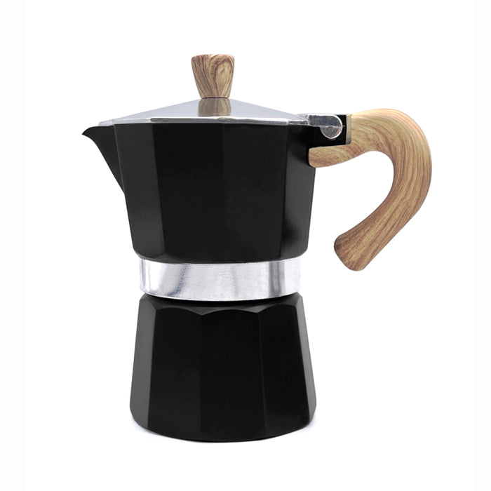 Cafe Culture 3 Cup Stovetop Espresso Black - Bear Country Kitchen