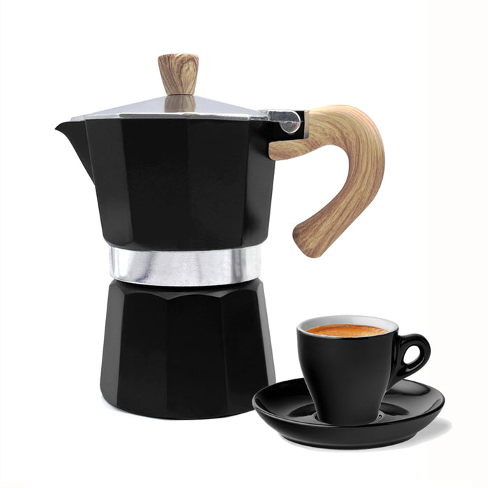 Cafe Culture 3 Cup Stovetop Espresso Black - Bear Country Kitchen