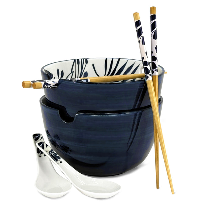 BIA Ramen Bowl Set Of 2 Blue - Bear Country Kitchen