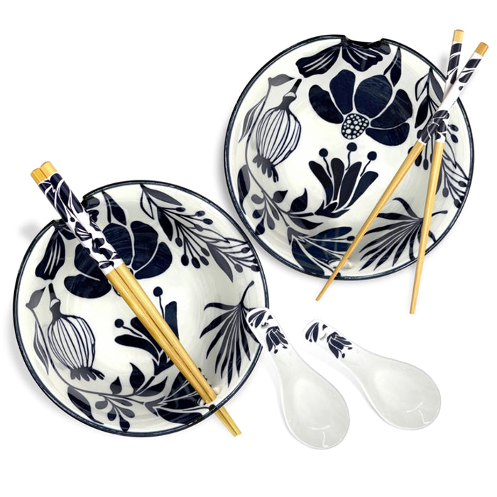 BIA Ramen Bowl Set Of 2 Blue - Bear Country Kitchen