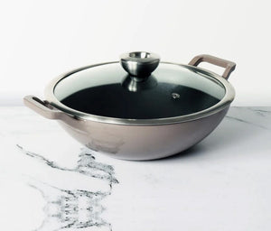 Meyer Enamel Cast Iron Kadai Pan 26CM - Bear Country Kitchen