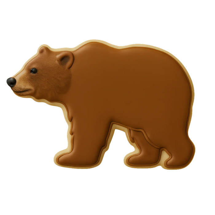 Cookie Cutter Grizzly Bear - Bear Country Kitchen