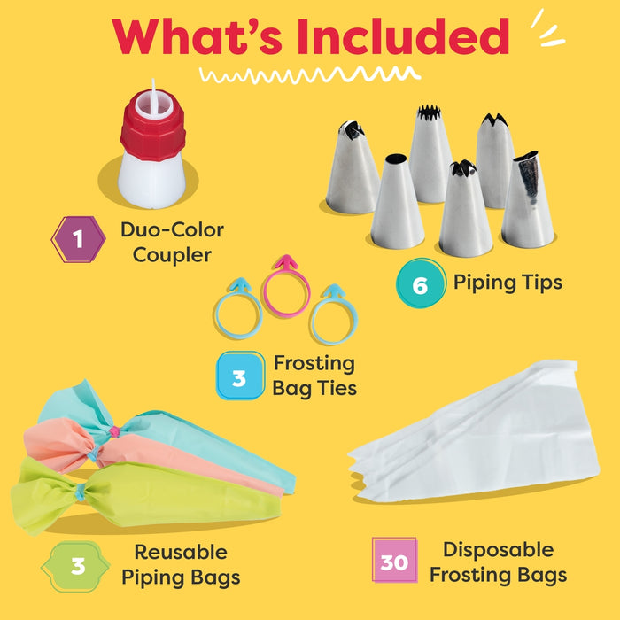 Baketivity Frosting Kit for Decorating with Double Coupler - Bear Country Kitchen