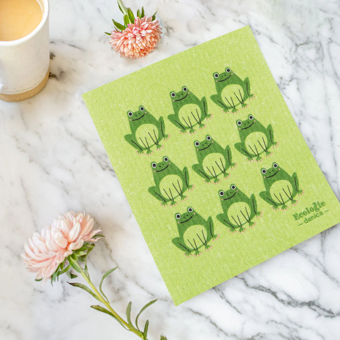 Danica Ecologie Swedish Dish Cloth Ribbit - Bear Country Kitchen