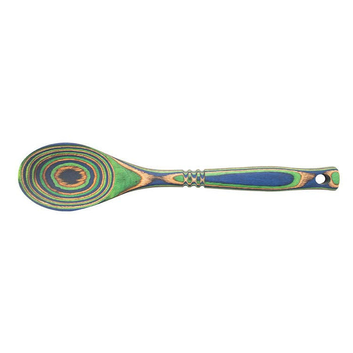 Island Bamboo Pakkawood Spoon Peacock 30CM - Bear Country Kitchen