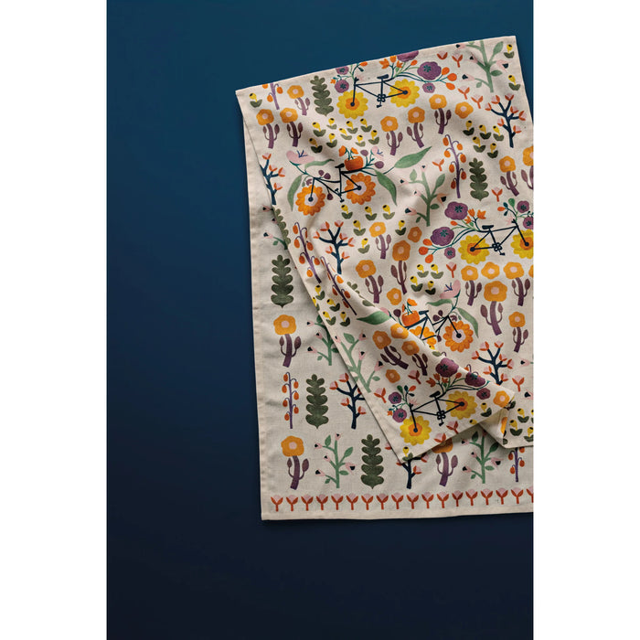 Danica Studio Linen Blend Dishtowel Set Of 2 Petal Power - Bear Country Kitchen