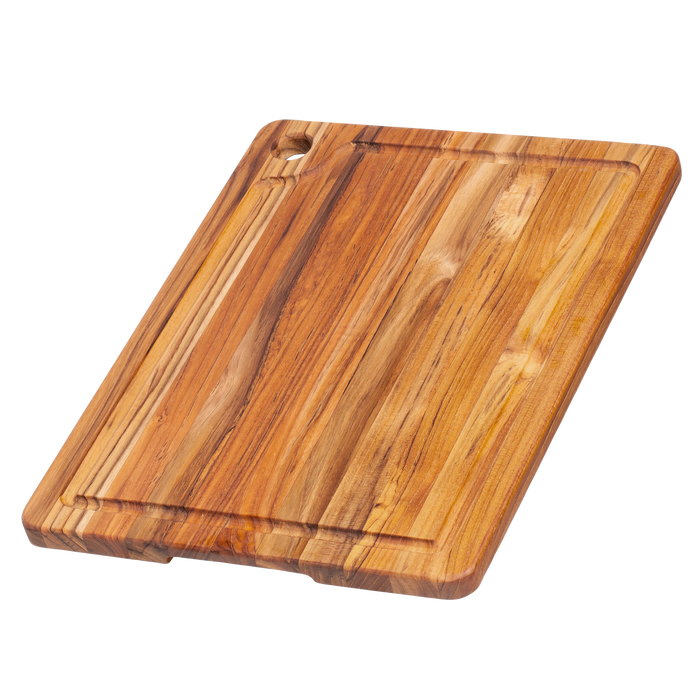 Teakhaus Marine Carving Board With Corner Hole & Juice Canal 16x12x0.75" - Bear Country Kitchen