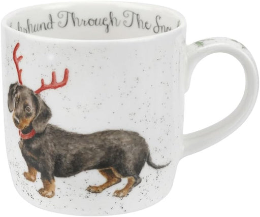 Wrendale Mug - Dachshund Snow - Bear Country Kitchen