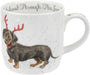 Wrendale Mug - Dachshund Snow - Bear Country Kitchen
