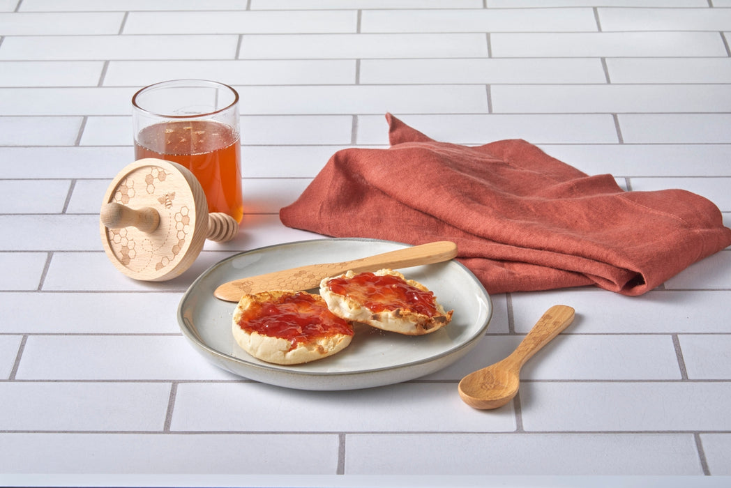 Talisman Honey Bee Etched Jam Spoon and Spreader Set - Bear Country Kitchen
