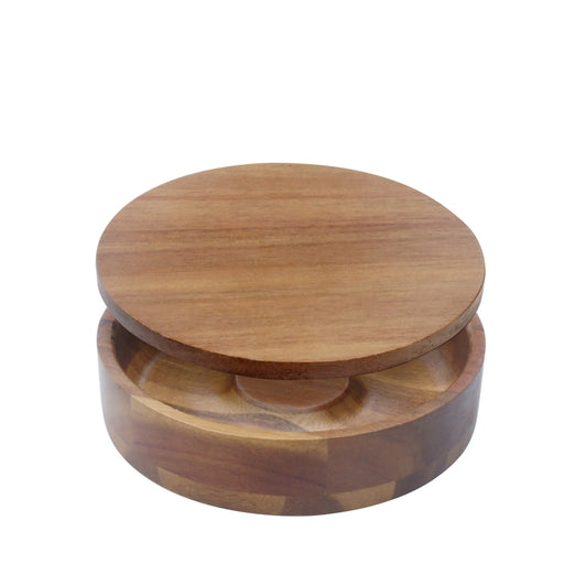 Oggi Acacia Wood Cocktail Rimmer With Airtight Lid - Bear Country Kitchen