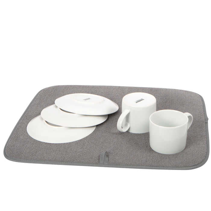 Oggi Microfiber Drying Mat Grey - Bear Country Kitchen
