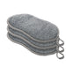 Oggi Bamboo Kitchen Sponges Set Of 3 Grey - Bear Country Kitchen