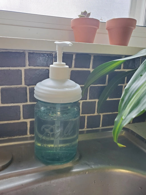 ReCap Mason Jar Pump White Regular Mouth - Bear Country Kitchen