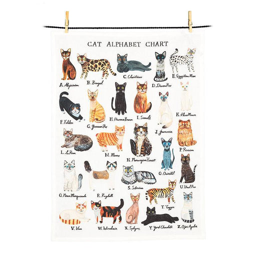 Abbott Kitchen Towel Cat  Alphabet - Bear Country Kitchen