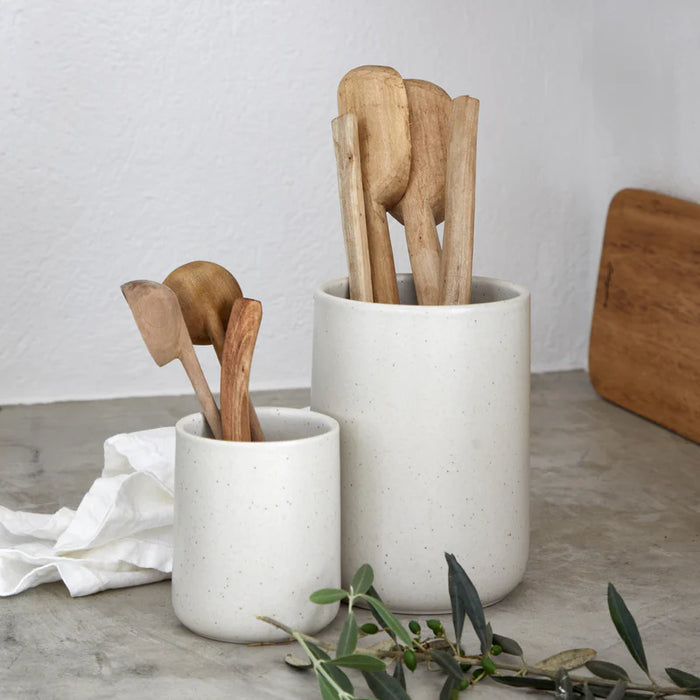 Casafina Pacifica Utensil Jar Vanilla