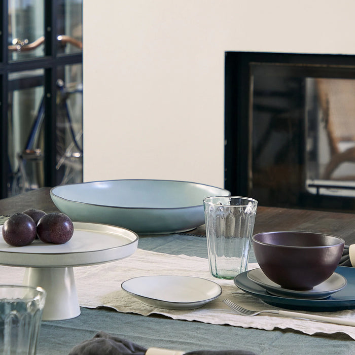 Costa Nova Stacked Organic Serving Bowl Sky - Bear Country Kitchen