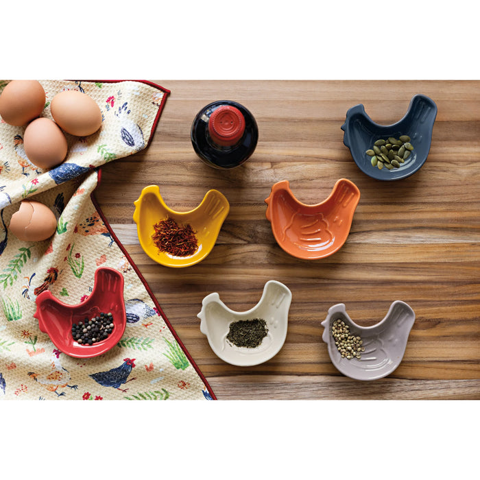 Danica Now Designs Shaped Pinch Bowls Set Of 6 Chickens - Bear Country Kitchen