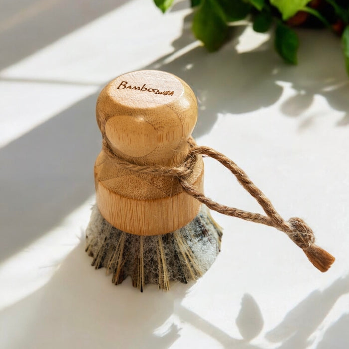 Bamboo Switch Pot Scrubber Brush - Bear Country Kitchen