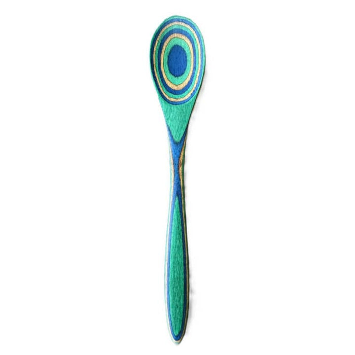 Island Bamboo Pakka Small Spoon Peacock - Bear Country Kitchen