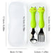 Stylex Children Flatware Set Of 2 Green Frog - Bear Country Kitchen