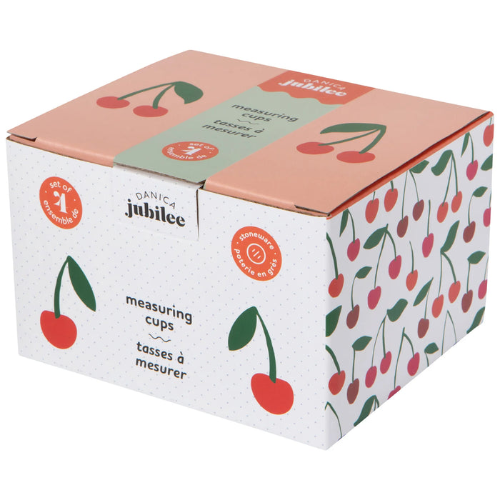 Danica Jubilee Set Of 4 Ceramic Measuring Cups Very Cherry - Bear Country Kitchen