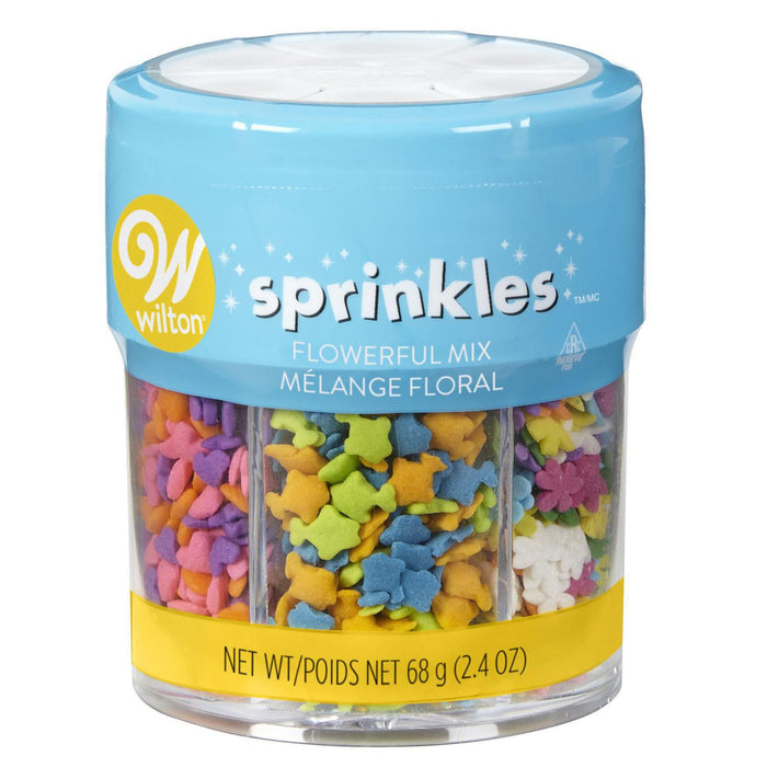 Wilton Sprinkles - Flowerful Medley 68G - Bear Country Kitchen