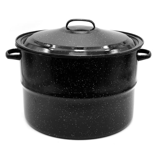 Starfrit Carbon Steel Enamel Stockpot With Canning Rack 21QT - Bear Country Kitchen