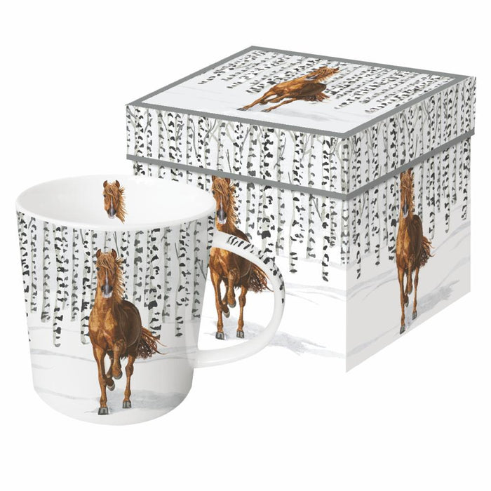 PPD New Bone China Mug in Giftbox Wilderness Horse - Bear Country Kitchen