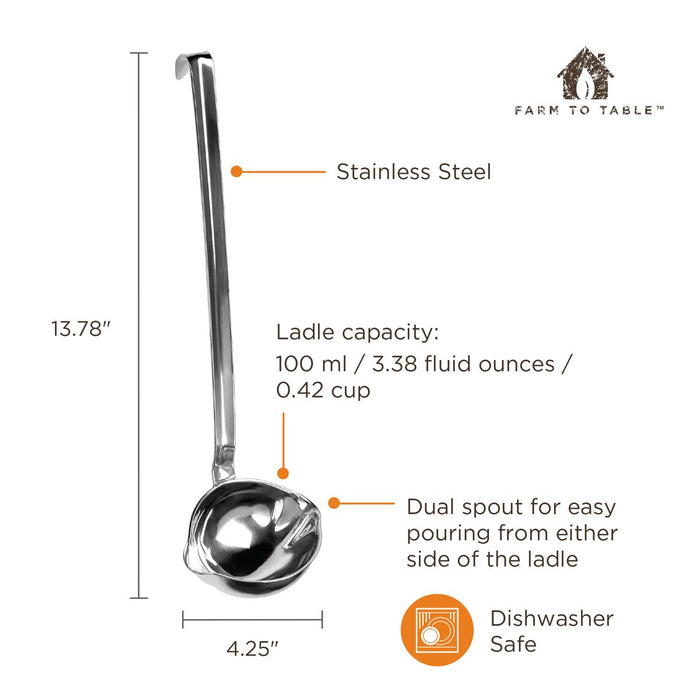 Foxrun Stainless Steel Canning Ladle