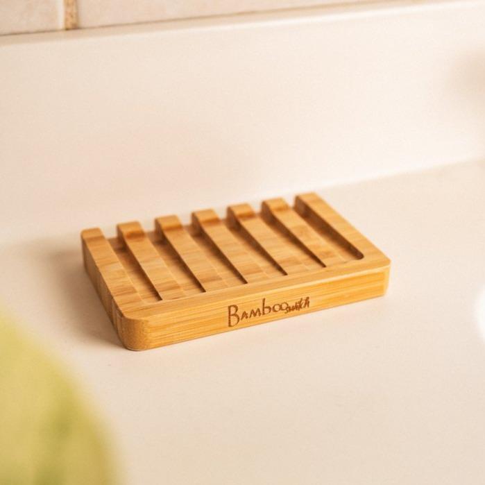 Bamboo Switch Bar Soap Tray - Bear Country Kitchen