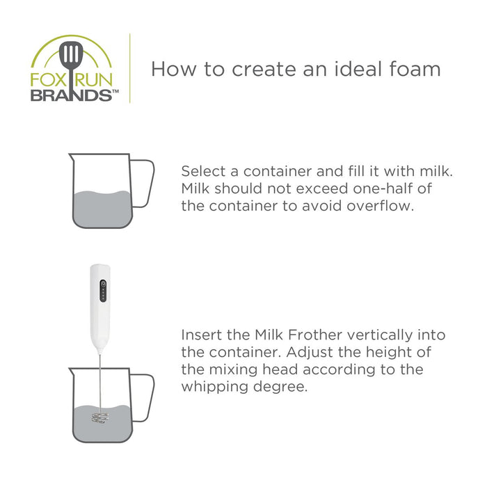 Fox Run Rechargeable Milk Frother - Bear Country Kitchen