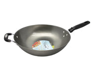EMF Traditional Cast Iron Flat Bottom Wok 32CM - Bear Country Kitchen