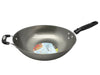 EMF Traditional Flat Bottom Cast Iron Wok 34CM - Bear Country Kitchen