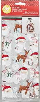 Wilton 20 Standart Treat Bags - Santa - Bear Country Kitchen